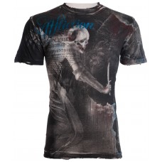 AFFLICTION Men T-Shirt MARCO Royalty Series SKULL